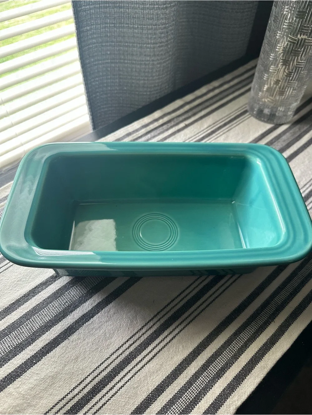 Ceramic Turquoise Loaf Pan - Fiestaware